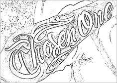 an image of the word coca cola in black and white with some writing on it