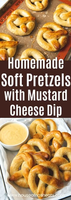 homemade soft pretzels with mustard dip are the perfect snack for those busy nights