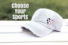 Women's sport hat, half soccer half basketball, soccer hat, basketball hat, football hat, tennis hat, softball hat, mom of athlete by DistinctHeadwear on Etsy Sporty Team-colored Cap, Team Spirit Sports Hat, One Size Fits Most, Adjustable Sports Fan Hat For Sports Season, Sporty Adjustable Trucker Hat For Game Day, White Sporty Hat For Game Day, Sporty White Hats For Game Day, Casual Adjustable Hat For Sports Events, Adjustable Casual Hat For Sports Events, White Sports Fan Baseball Cap