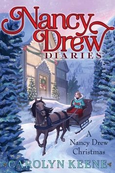 a book cover with a horse pulling a sleigh