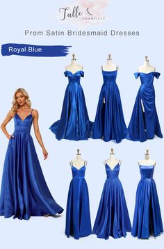 the royal blue bridesmaid dresses