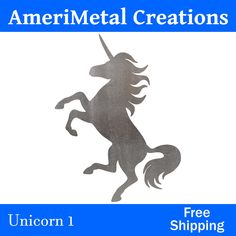 an image of a unicorn with the text, free shipping