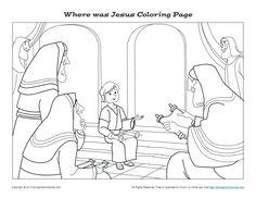 the story of jesus coloring page