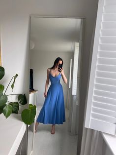 Lulah Drape Maxi Dress with Built-in Bra – AYM USD Gorgeous Maxi Dresses, Drape Maxi Dress, Future Clothes, Blue Gown, Bespoke Tailoring, Dress Gift, Organic Fabrics, Corset Style, Tea Dress