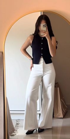 Zara Tops 2024, Tita Outfit Ideas Casual, Casual Uni Outfits Summer, Outfit Formal Verano, Outfit Formal Mujer Juvenil, Elegant Mom Outfits, Zara Top Outfit, Summer Formal Outfit