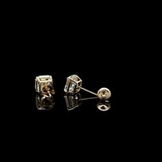 Elegant solitaire earrings featuring two asscher cut created diamonds. Heavy basket settings with secure double screw-back fastenings, all crafted from solid 14k gold. High polished finish makes these classy earrings very bright and eye catching. Every pair is shipped with a presentable Gift Box so you can make a perfect gift for birthday, anniversary, wedding, Christmas or simply make a great addition to your own fine jewelry collection. Our created diamonds are synthetic simulants that feature Minimalist Single Cut Diamond Earrings For Formal Occasions, 14k Gold Diamond Earrings With Prong Set Baguette Cut, 14k Gold Baguette Cut Diamond Earrings With Prong Setting, 14k Gold Diamond Earrings With Baguette Cut, Classic Asscher Cut Single Diamond Earrings, Timeless Asscher Cut Earrings For Anniversary, Classic Baguette Cut Earrings As Gift, Classic Baguette Cut Earrings For Gift, 14k Gold Baguette Cut Diamond Earrings For Gift