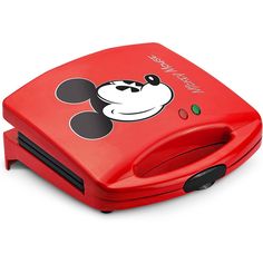 an image of a red mickey mouse lunch box