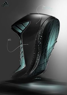 an artistic rendering of a futuristic shoe