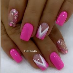 55 Tropical Nail Art Design for the Summer 2023 | Spring Nail Art Gel Summer Nails 2023, Pink Gel Nails, Manicure Nail Designs, Subtle Nails, Fancy Nails Designs, Pretty Nail Art Designs, Cute Gel Nails, Nails 2023, Pretty Nail Art