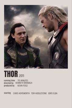 thor and loki are standing next to each other