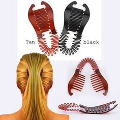 Material: Woman Girls Elastics Hair Braider Type Hair ing Tool Ponytail Rubber Bands Hair Accessories 1 Hair Accessories 2024 Size: One Size.  Color: Red. Large Hair Rollers, Curlers For Long Hair, Hair Braiding Tool, Clip Ponytail, Hair Crimper, Hair Braider, Boho Chique, Banana Clip, Heatless Hairstyles