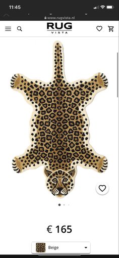 an animal sticker with the words rug written in spanish and english, on it