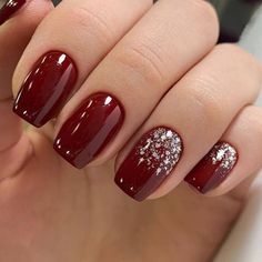 Cranberry Nails, Red Nails Glitter, Nails For Bride, Maroon Nails, Wedding Nails Glitter, Fall Gel Nails, Valentine Nails, Health Dinner, Wedding Nails For Bride