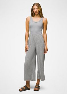 A Breathable, Hemp-blend Jumpsuit Made For Enjoying The Everyday With Style. Neighborhood Walk, Sport Style, Everyday Moments, Scoop Neck Tee, Wide Leg Jumpsuit, Sport Fashion, New Color, Heather Grey, Bodice