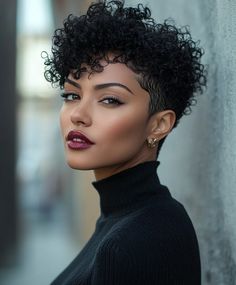 51 Stunning Short Haircuts For Black Women: Embrace Your Natural Beauty Colored Natural Hair For Black Women, Short Hair For Black Women, Short Natural Curly Hair, Bob Haircut Curly, Natural Hair Cuts