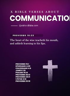 the bible verses about communication