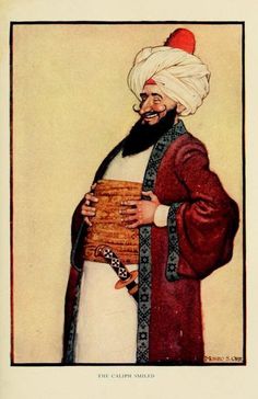 an old painting of a man with a beard and turban holding a piece of paper