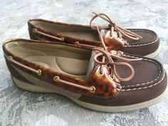 Sperry Top-siders Womens Deck/Boat SHOES SZ 9.5 M. Brown Low-top Boat Shoes, Deck Boat, Top Sider, Sperrys, Boat Shoes