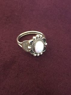 Vintage Native American / First People's Ring. Opal set in Sterling.  Approx size 7 3.61 grams Sold as is. 05-03-1 First Peoples, Ring Opal, Sterling Ring, Band Rings, Native American, San Francisco, Opal, Jewelry Rings, Size 7