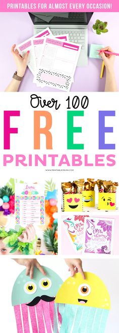 free printables for kids to use on the computer and other items that are also available