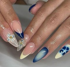 Get ready for the summer of 2024 with these trendy and simple nail designs! Perfect for any occasion, these styles are easy to recreate and will keep your nails looking fresh and stylish all season long. From vibrant colors to minimalist patterns, find inspiration for your next manicure here! Malta Nails, Baby Blue Nails Ideas, Sliver Nails, Viral On Tiktok, Eye Nails, Cat Eye Nails