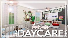 Bloxburg Daycare, Bloxburg Images, Daycare Layout, Daycare Rooms, Town Building, City Layout, Small Nurseries