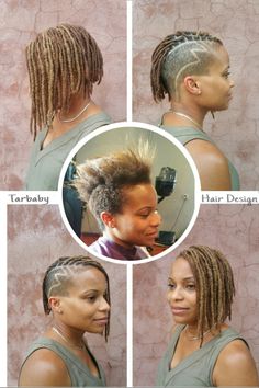 Mohawk With Shaved Sides Black Women, Braided Hairstyles With Shaved Sides Black Women, Mohawk With Locs Black Women, Shaved Side Locs Hairstyles, Starter Locs With Bangs, Locs Undercut Women, Asymmetrical Locs, Shaved Loc Styles For Women, Micro Locs With Shaved Sides