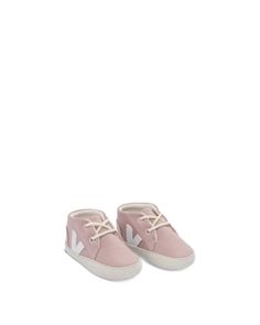 Veja Unisex Canvas Sneakers - Baby Casual Lace-up Booties For Playtime, Spring Casual Low-top Booties, Casual Spring Booties For Outdoor Play, Casual Spring Booties For Playtime, Casual Pink Booties For Spring, Casual Pink Spring Booties, Veja Sneakers, Baby Sneakers, Canvas Sneakers