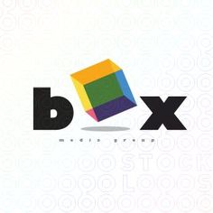 the letter bx is made up of colorful cubes and letters with rounded shapes