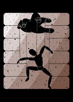 an image of a man falling from a cloud over his head and another person reaching for him