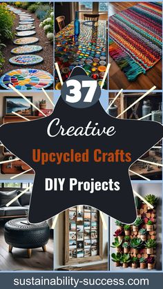 37 Upcycled Crafts: Innovative Diy Projects For Sustainable Creativity Project Out Of Recycled Materials, Upcycling School Project, Refurbished Items, Recyclable Materials Project, Egg Carton Projects, Upcycle Organization, Upcycled Art Ideas, Diy Recycled Crafts, Upcycled Art Projects