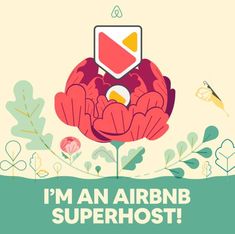 an air bn superhost poster with the words i'm an air bn superhost