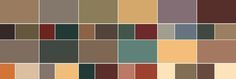 an image of many different colors in the same color scheme, including oranges and browns