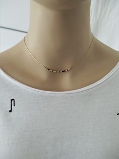 "Dainty and adorable Morse Code necklace. You can share Your secret word with besties and give them this delicate necklace with a special hidden message gift. It is the perfect gift for your bridesmaids, mother of the bride, sister in law, teacher, etc This listing is for one necklace. All necklaces in the photos are shown as an example. You will receive a unique necklace with your own message. DETAILS - Dashes: Japanese color glass seed beads - Dots: Japanese gold plated glass seed beads, or Si Minimalist Delicate Chain Charm Necklace For Best Friend, Minimalist Charm Necklace With Delicate Chain For Best Friend, Minimalist Nickel Free Necklace For Best Friend, Minimalist Nickel-free Necklace For Best Friend, Simple Choker Jewelry Gift, Delicate Adjustable Necklace For Anniversary, Minimalist Adjustable Necklace For Anniversary, Minimalist Hypoallergenic Necklace For Mother's Day, Simple Hypoallergenic Necklace For Gift