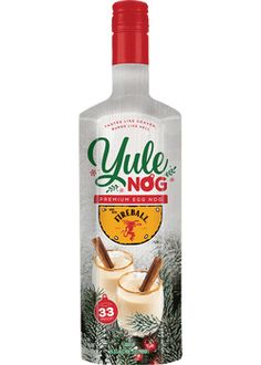 a bottle of yule nog with cinnamon