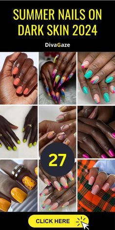 Dark Skin Nail Polish, Boring Nails, Food Fusion, Mood Style, September Nails, Nail Color Trends, Colors For Dark Skin, 2025 Fashion, Vibrant Nails