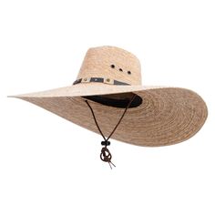 Oversized Western Cowboy Straw Hat.Made of 100% straw.One size fits most.Fits up to XL with an adjustable chin strap.Fitted with an inner elastic sweatband.Crown measures about 4 1/2 inches deep.Brim measures 6 inches wide.Adult/Unisex. Oversized wide brim straw hat for men and women.17(W) X 21(L) X 5 1/2(H) inches.Firm, cool, and sturdy material.Stiff and pinched ventilated top crown.Side brim is naturally upturned.A leatherette hat band is accented around the crown.Spring and summer.Hand wash Cowboy Straw Hat, Outback Hat, Outdoor Hat, Wide Brim Straw Hat, Western Hat, Outdoor Hats, Western Hats, Hat For Man, Hat Band