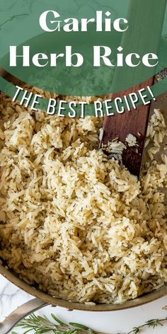 the best recipe for garlic herb rice