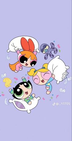 the powerpuff girls cartoon character wallpaper