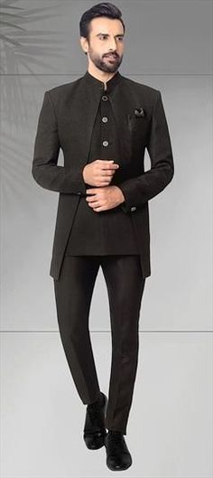 Black and Grey color Jodhpuri Suit in Rayon fabric with Thread work Unstitched Black Salwar Kameez For Formal Occasions, Black Unstitched Kurta For Formal Occasions, Black Zari Work Kurta For Semi-formal Occasions, Semi-formal Black Traditional Wear With Zari Work, Black Traditional Wear For Festive Semi-formal Occasions, Black Semi-formal Kurta For Festive Occasions, Black Semi-formal Traditional Wear For Festive Occasions, Traditional Black Semi-formal Set, Black Semi-formal Sets For Eid