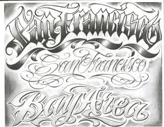 some type of lettering that is in the style of an old school tattoo art work