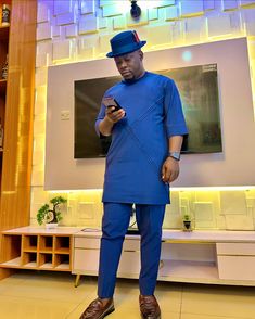 Happy Birthday from us @tubostitches Greater Blessings Brother 🍷 Blue Agbada, Traditional Eid Agbada Tunic