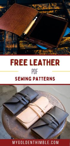 Leather Patterns free Free Leather Patterns, Leather Pouch Pattern, Diy Leather Pouches, Diy Leather Gifts, Handmade Shoes Pattern, Long Wallet Pattern, Diy Leather Working