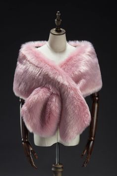 ❥❥beautiful pink and plush faux fur wrap shrug which is fully lined. Perfect for an evening out, a special occasion and any chic fashionista ❥❥choosing superior quality faux fur only to recreate glamorous,realistic elegance and inviting softness of genuine fur ❥❥perfect for keeping comfortable and cozy warmth on a cool day oo oooo oooo ❥❥Fit info: -one size fits all.  -Adjustable hook and eye closures -Customized Sizes Available as well ❥❥Measurement: 65 x 12 inches ❥❥Care instructions -Hand Was Luxury Fitted Pink Fur Coat, Pink And White Cow Print Faux Fur, Cheap Pink Party Outerwear, Pink Corset Fur, Faux Fur With Pink, Pink Cow Print Faux Fur, Pink Fur Bñack Leather, Pale Pink Fur Coat, Pink Fur Clothes