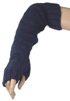 Long Fingerless Gloves, Arm Knit, Knitted Mittens Pattern, Loom Knit, Fingerless Mitts, Knitting Needles Sizes, Crochet Mittens