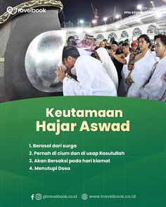 the book cover for keutamaan hajar aswadd