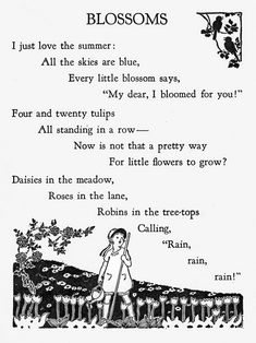 Summer Rhythm, Nursery Rhymes Poems, Poetry Tea, People In Nature, Poetry Tea Time, Black And White Illustrations