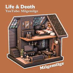 Check out my Instagram for more content 🖤 milgemilge Game Life, Sims 4 Build, Sims 4 Houses, Sims House, The Sims 4, Sims Cc, The Sims, Sims 4, Quick Saves