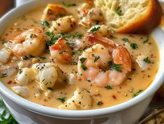 Crab and Shrimp Seafood Bisque Recipe - Cuts Food Dinner With Seafood, Crockpot Seafood Soup Recipes, Crab And Shrimp Chowder Recipes