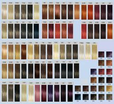 Goldwell Color Chart, Ion Hair Colors, Hair Colors And Styles, Rose Blonde Hair, Hair Color Swatches, Hair Dye Brands, Ion Color Brilliance, Organic Hair Color, Professional Hair Color